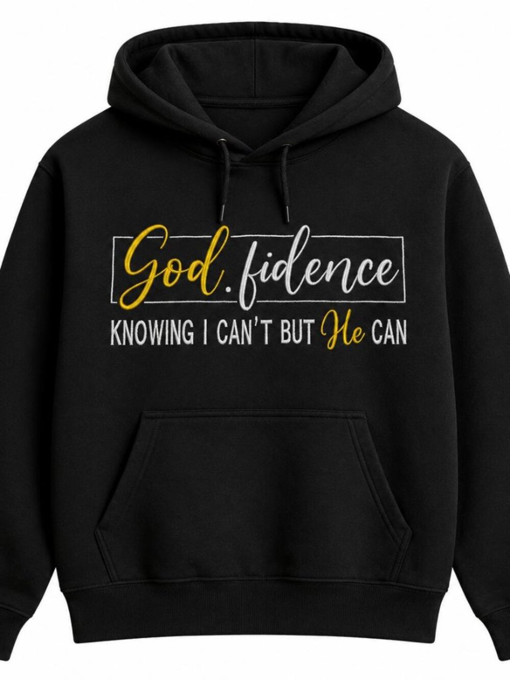 Inspirational Christian Embroidered Hoodie